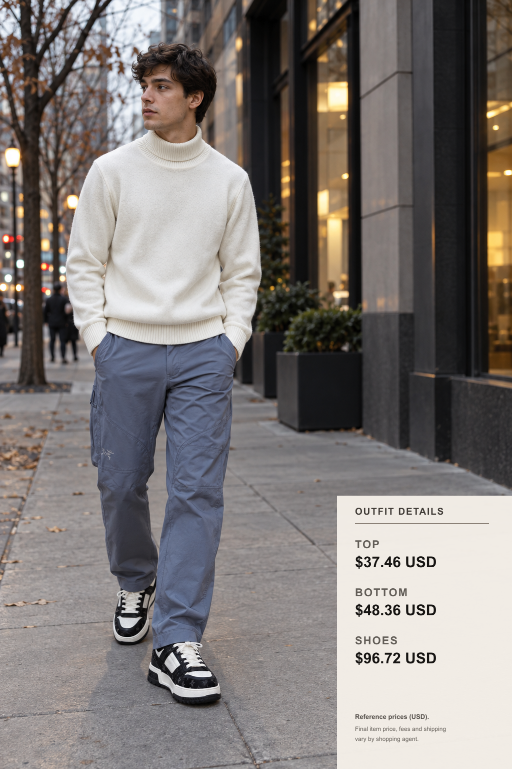 represent Hoodie Winter Commute Layers outfit 2 full-body street style for fashionreps