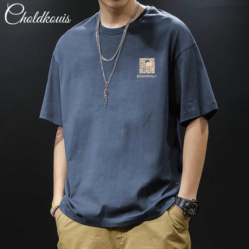 Foreign Trade Blue T-Shirt in Casual Streetwear Style: Hands-On Review