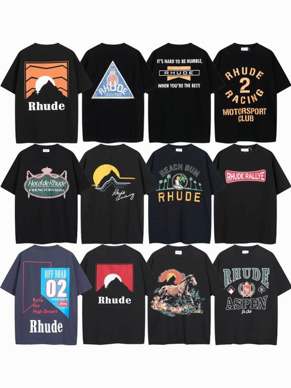 Rhude "Dark" Series T-Shirt Collection Review: Boxy Cotton Prints for Under $9