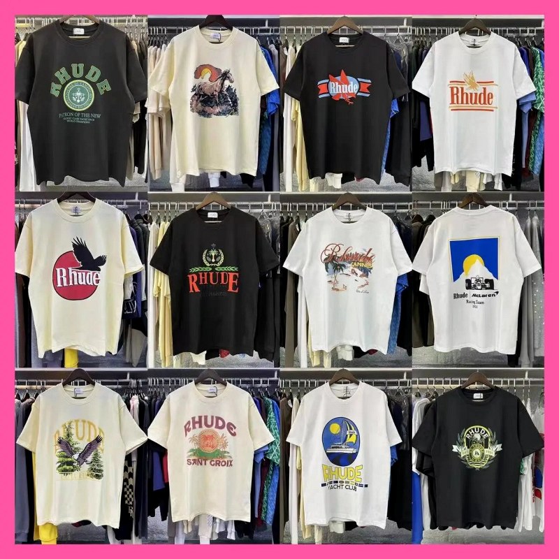 Rhude Streetwear T-Shirt Collection Review: 220g Long-Staple Cotton, Oversized Cut, Dozens of Colorways